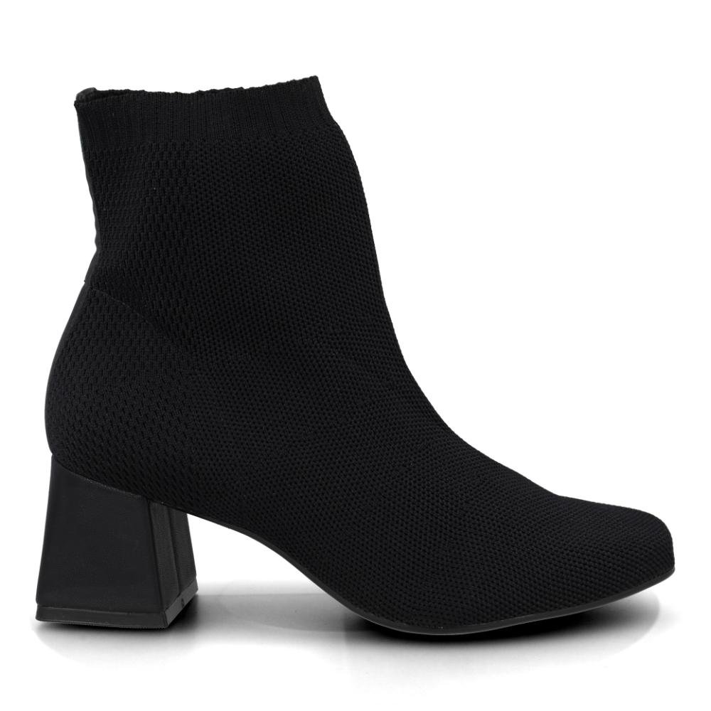 Bota Cano Curto Bebecê Malha Feminina