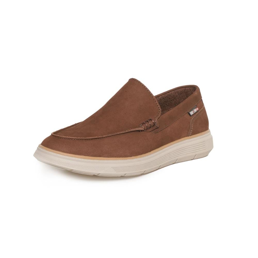 Mocassim Ferracini Index Couro Masculino Café 4