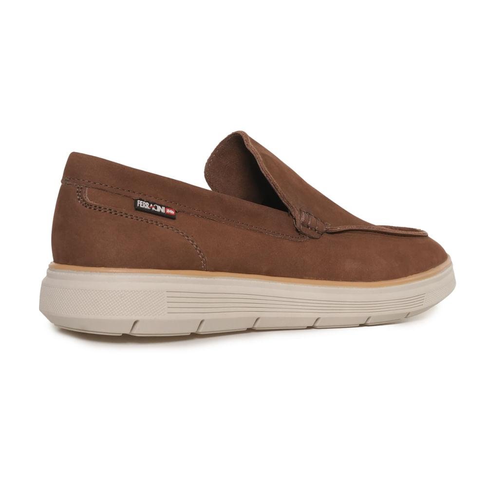 Mocassim Ferracini Index Couro Masculino Café 5