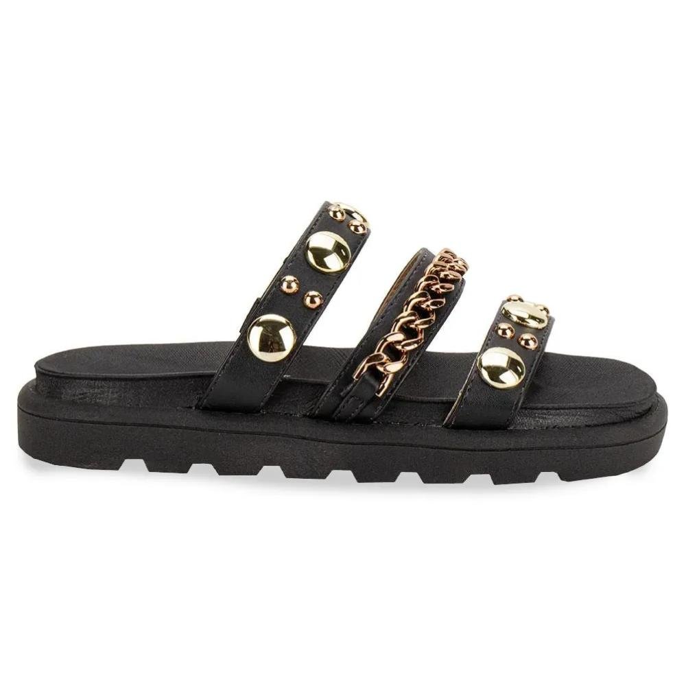 Sandália Papete Vizzano Chain Feminina