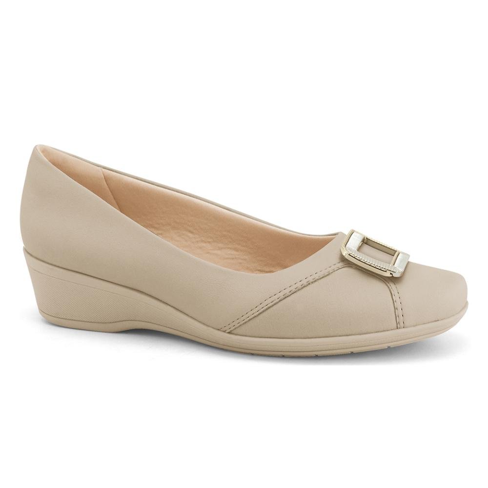 Sapato Anabela Comfortflex Square Feminina