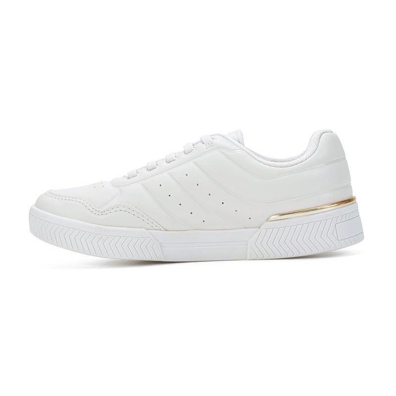 Tênis Kolosh Casual Detalhes Metálicos Feminino Branco 2
