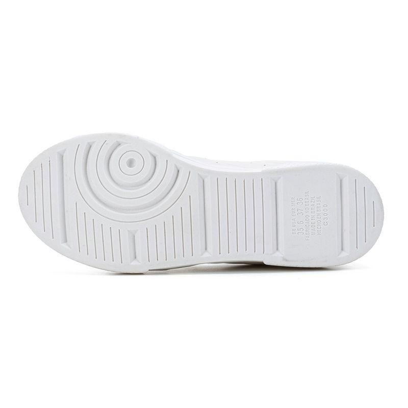Tênis Kolosh Casual Detalhes Metálicos Feminino Branco 4
