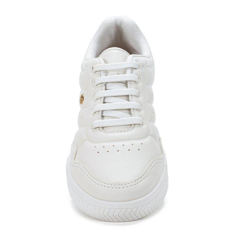 Tênis Kolosh Casual Detalhes Metálicos Feminino Branco 5