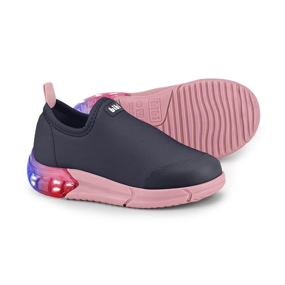 Tênis Bibi Calçados Infantil Led Slip On Azul Marinho 2