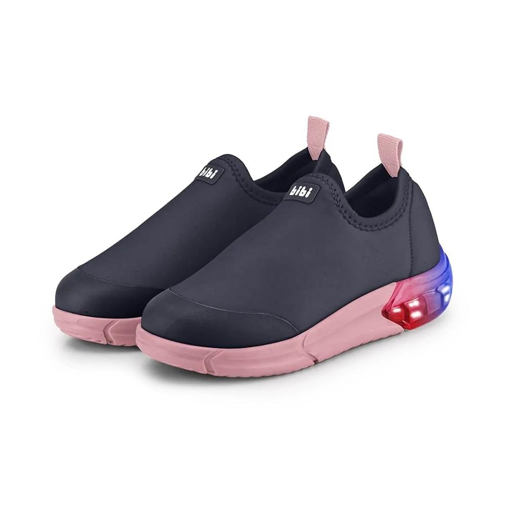 Tênis Bibi Calçados Infantil Led Slip On Azul Marinho 4