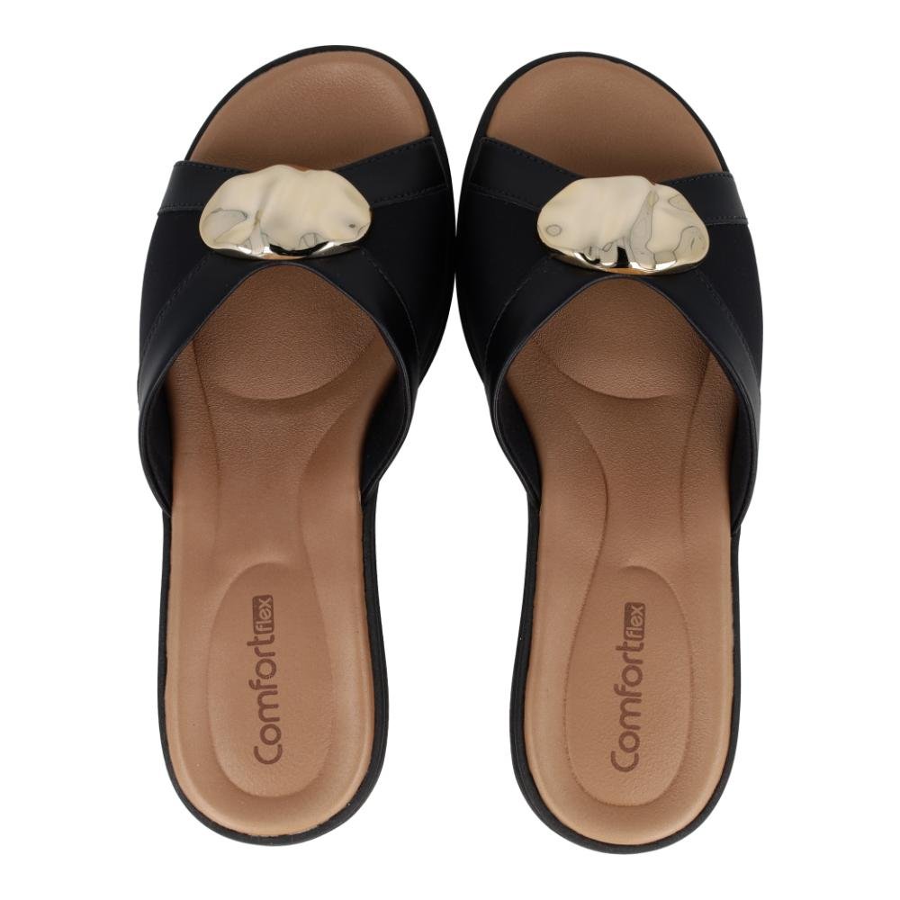 Tamanco Comfortflex Plataforma Casual Feminino Preto 7