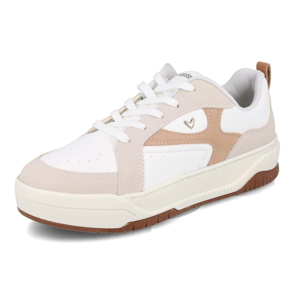 Tênis Mississipi Casual Recortes Feminino Branco/Bege 6