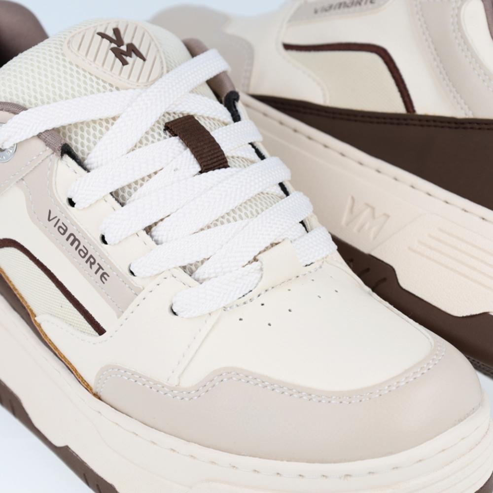 Tênis Via Marte Streetwear Casual Feminino Marfim 4