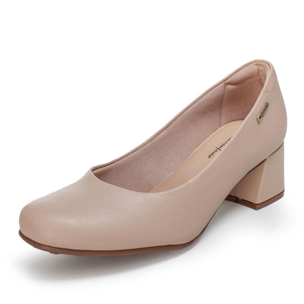 Sapato Modare Ultraconforto Bico Redondo Feminino Bege 2