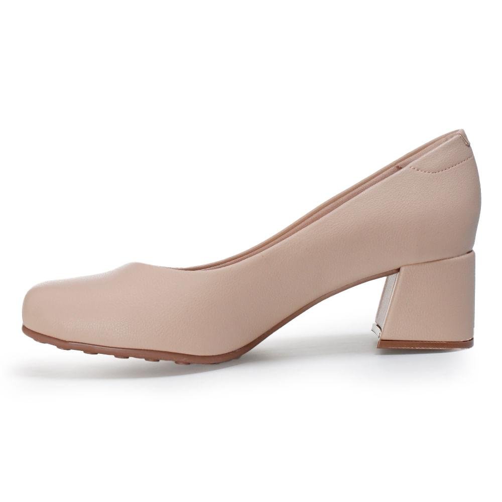 Sapato Modare Ultraconforto Bico Redondo Feminino Bege 3