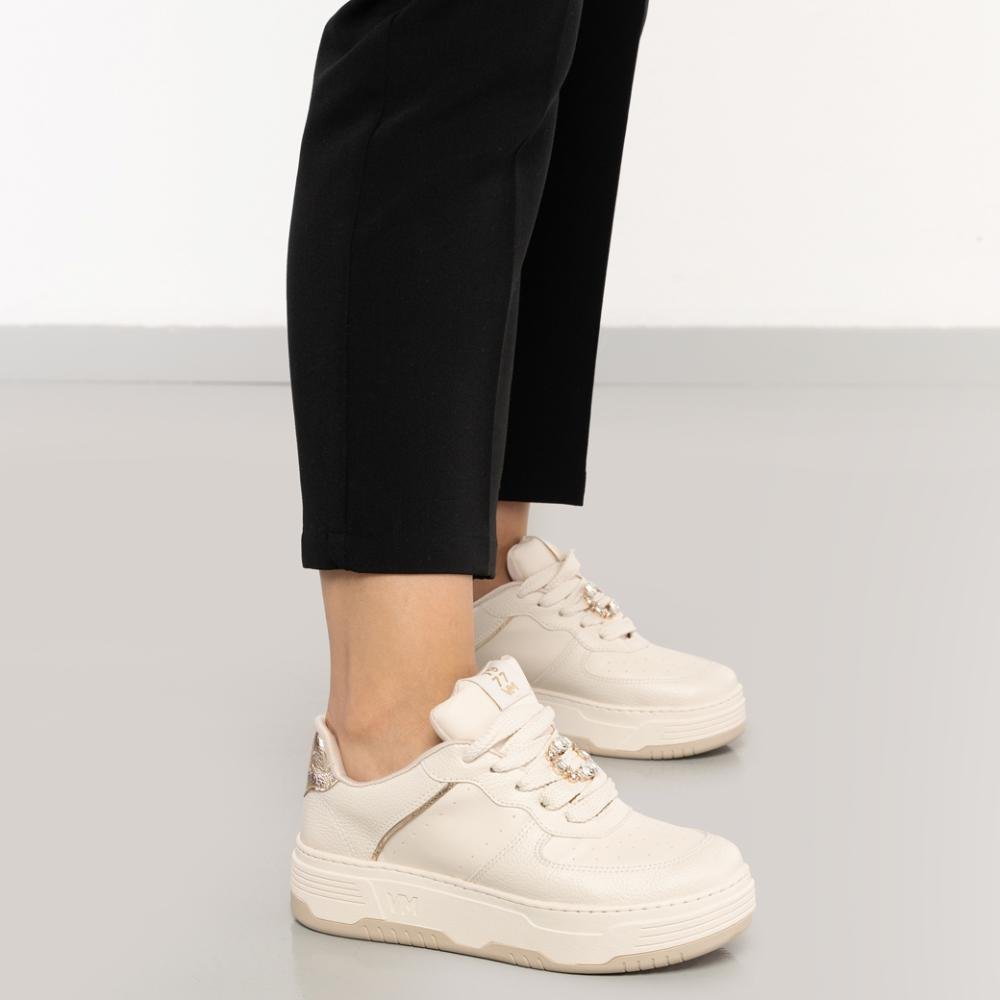Tênis Via Marte Casual Detalhes Feminino Marfim 3