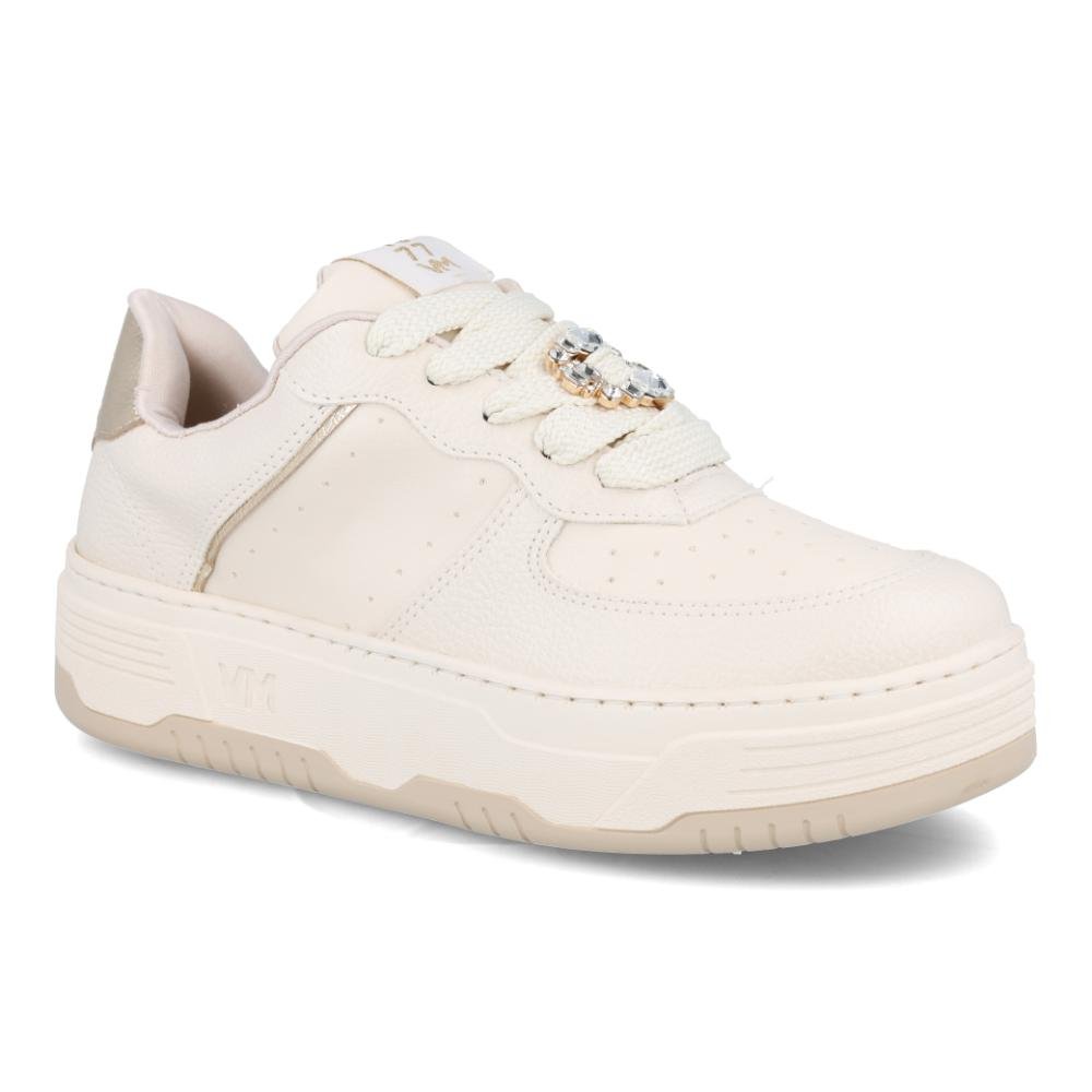 Tênis Via Marte Casual Detalhes Feminino Marfim 4