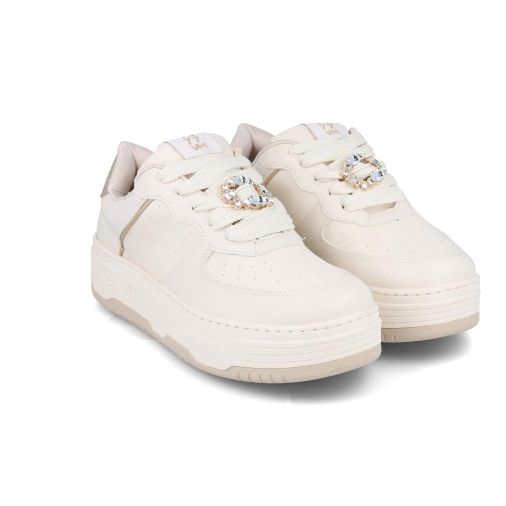 Tênis Via Marte Casual Detalhes Feminino Marfim 5