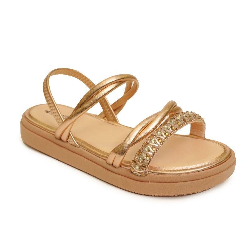 Sandália Mississipi Casual Metalizada Feminina