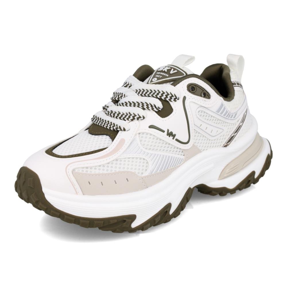 Tênis Casual Via Marte Multi Feminino Branco/Verde 6