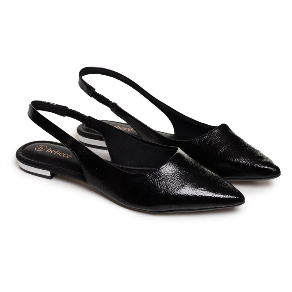 Sapato Bebêce Mule Slingback Social Feminino Preto 3