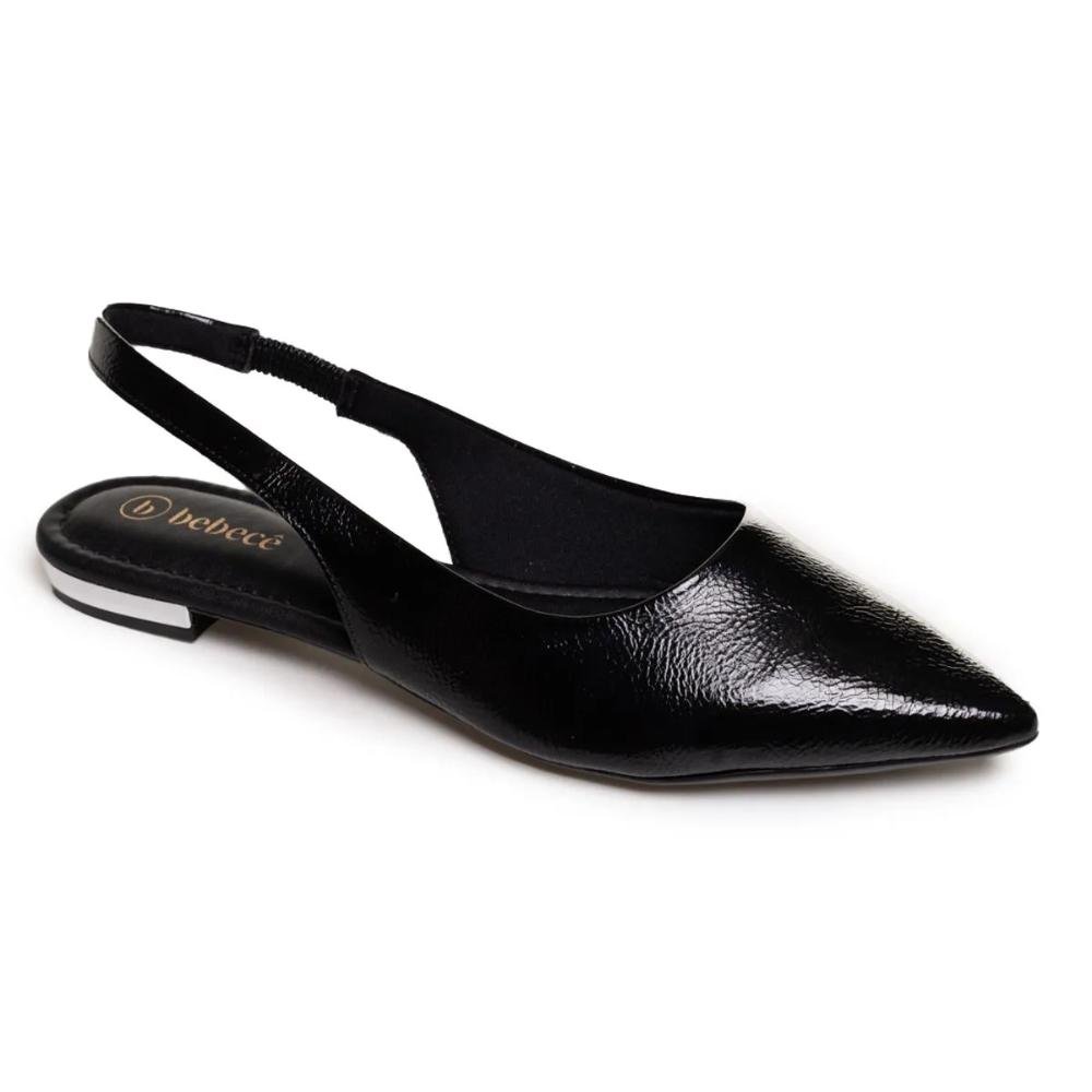 Sapato Bebêce Mule Slingback Social Feminino Preto 4