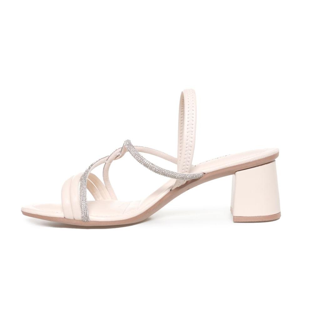 Sandália Dakota Salto Bloco Elegante Feminina Off White 4