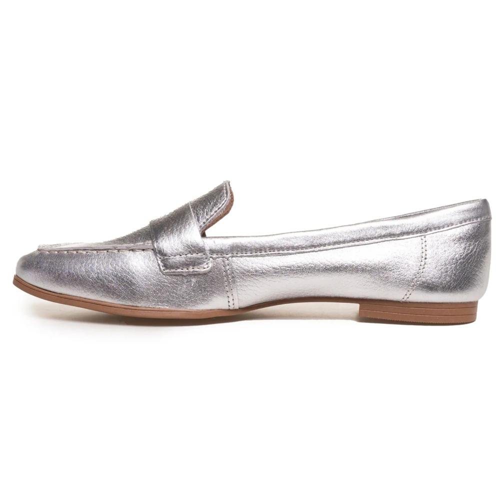 Loafer Dakota Metalizado Feminino Prata 2