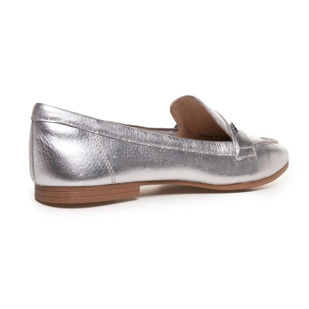 Loafer Dakota Metalizado Feminino Prata 4