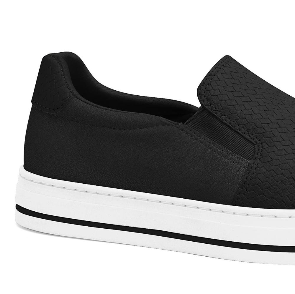 Tênis Slip On Ramarim Casual Feminino Preto 2