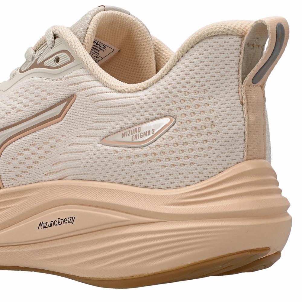 Tênis de Corrida Mizuno Enigma 3 Feminino Bege 5