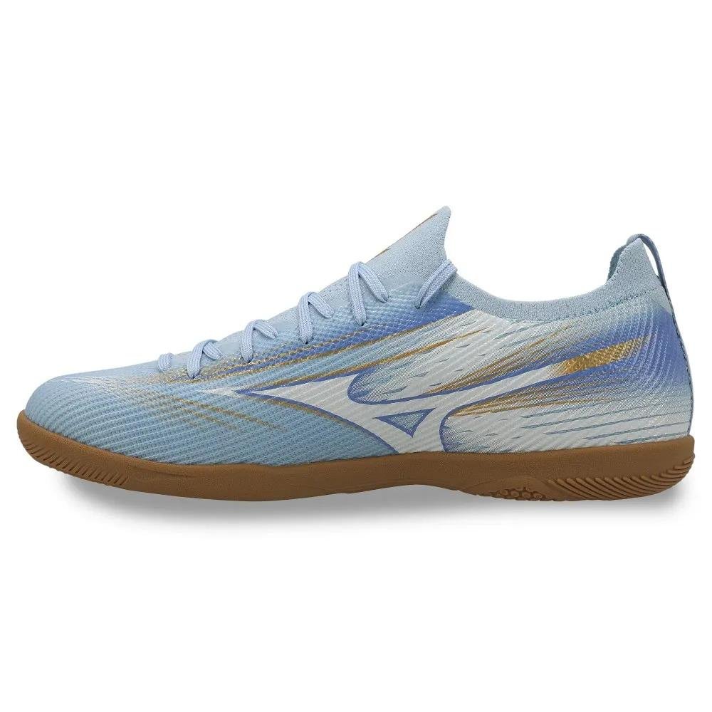 Chuteira Futsal Mizuno Azbran Alpha Club IN Masculina Azul 2