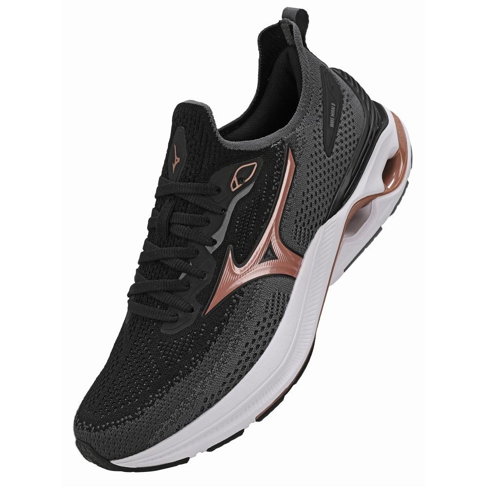 Tênis de Corrida Mizuno Wave Mirai 8 Feminino Preto 3
