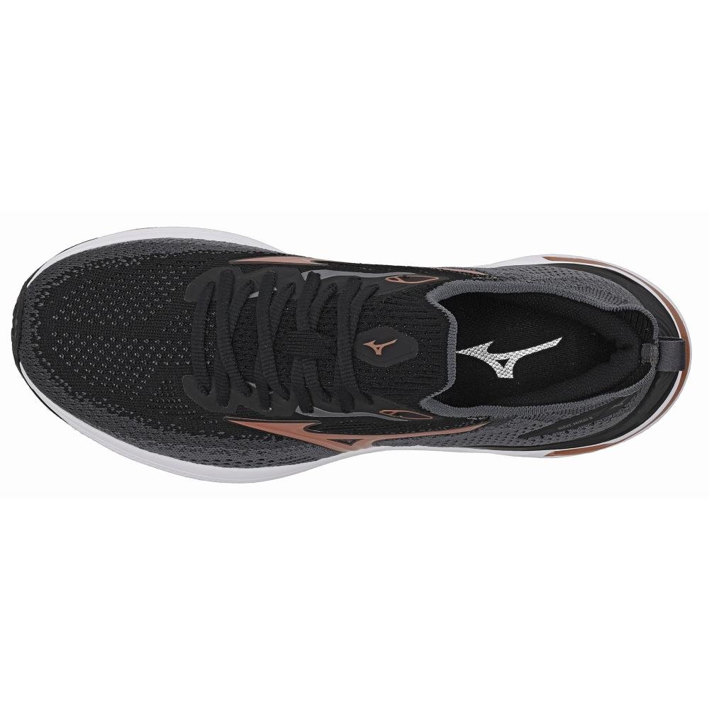 Tênis de Corrida Mizuno Wave Mirai 8 Feminino Preto 4