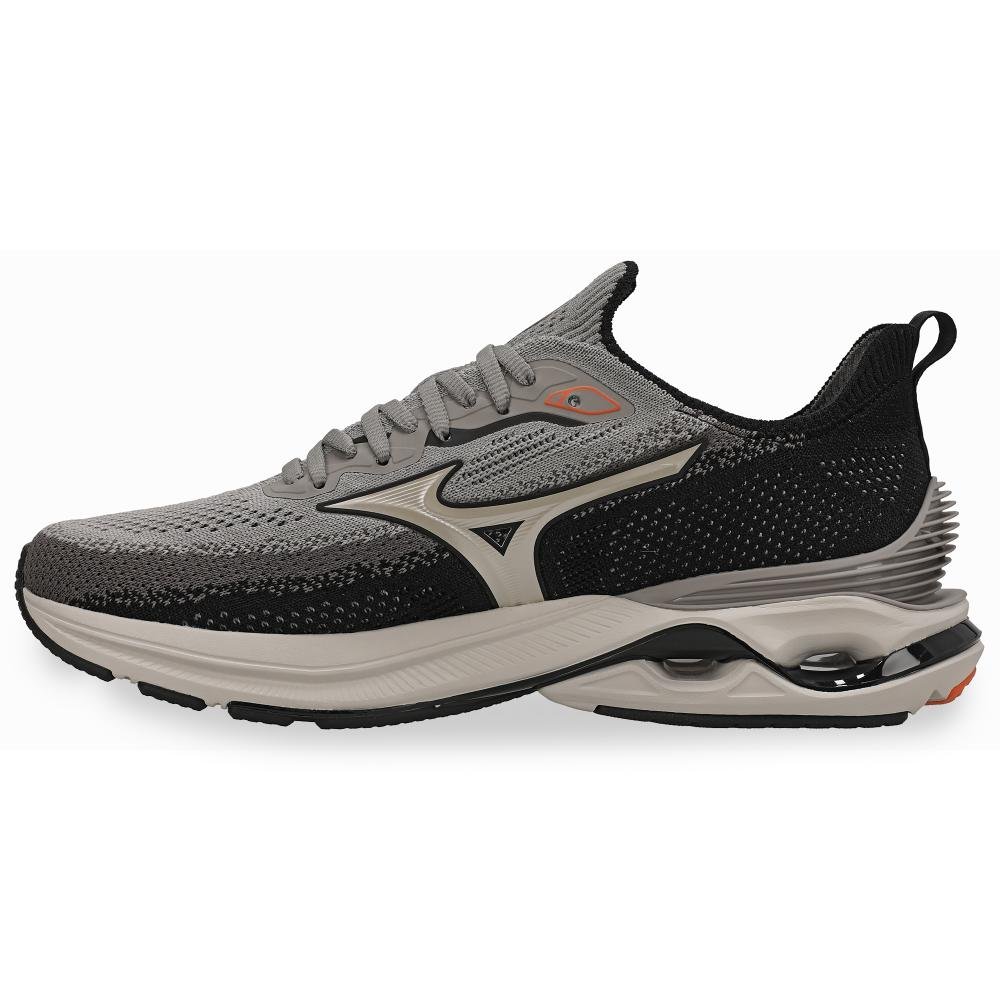 Tênis de Corrida Mizuno Wave Mirai 8 Masculino Preto/Cinza 3