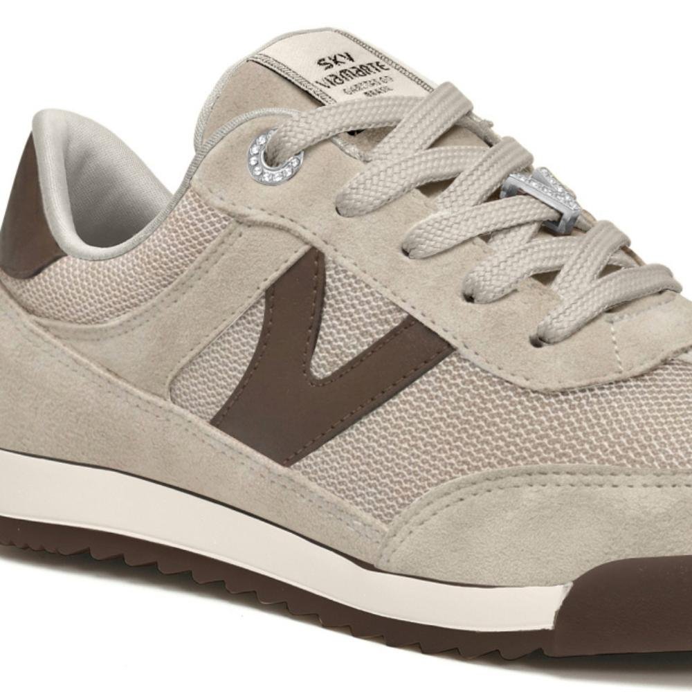 Tênis Via Marte Casual Feminino Plataforma Marrom 2