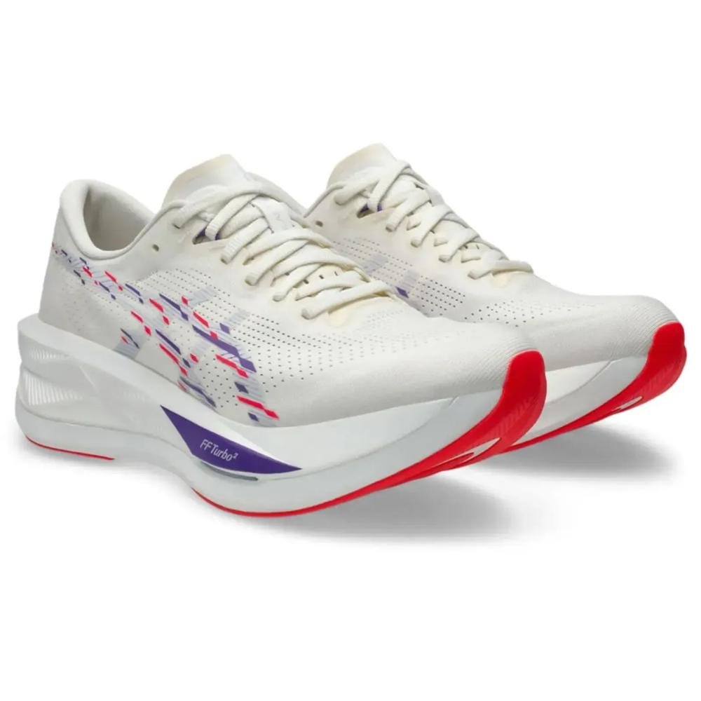 Tênis Esportivo Feminino Asics Sonicblast Branco Creme/Azul 2