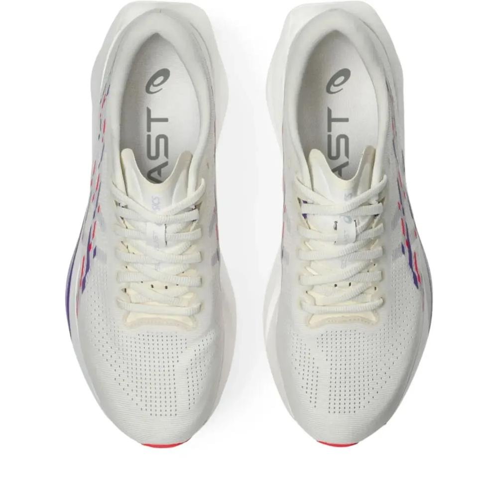 Tênis Esportivo Feminino Asics Sonicblast Branco Creme/Azul 4