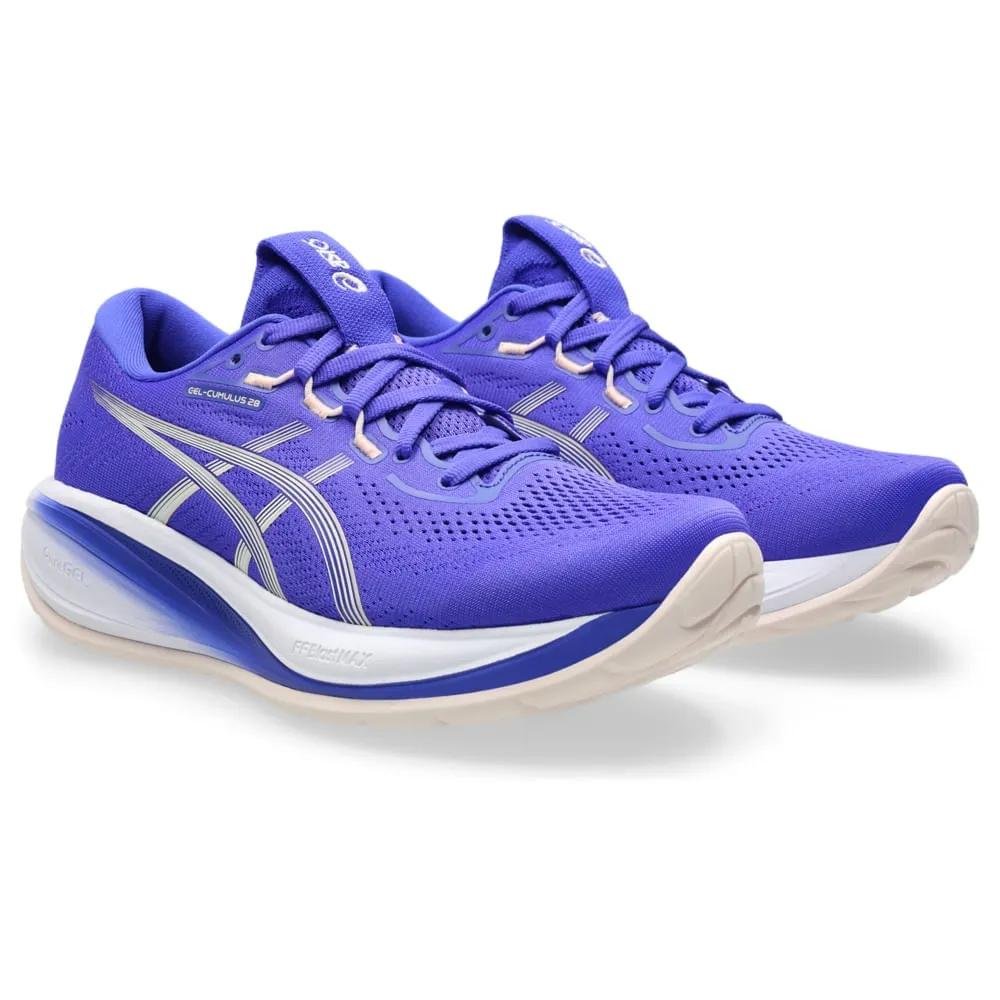 Tênis Esportivo Feminino Asics Gel-Cumulus 28 Azul/Bege 2
