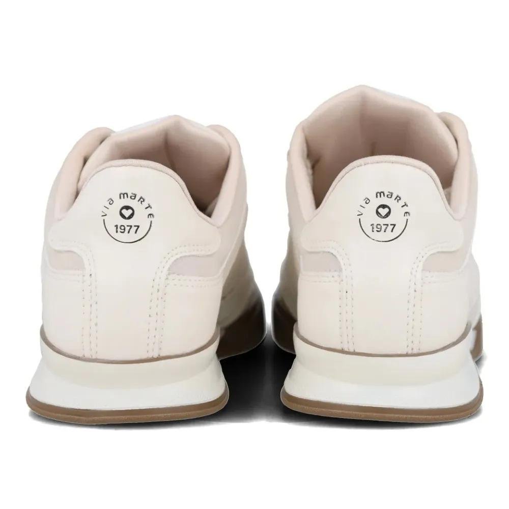 Tenis Casual Feminino Via Marte Confortavel Urbano Marfim 6