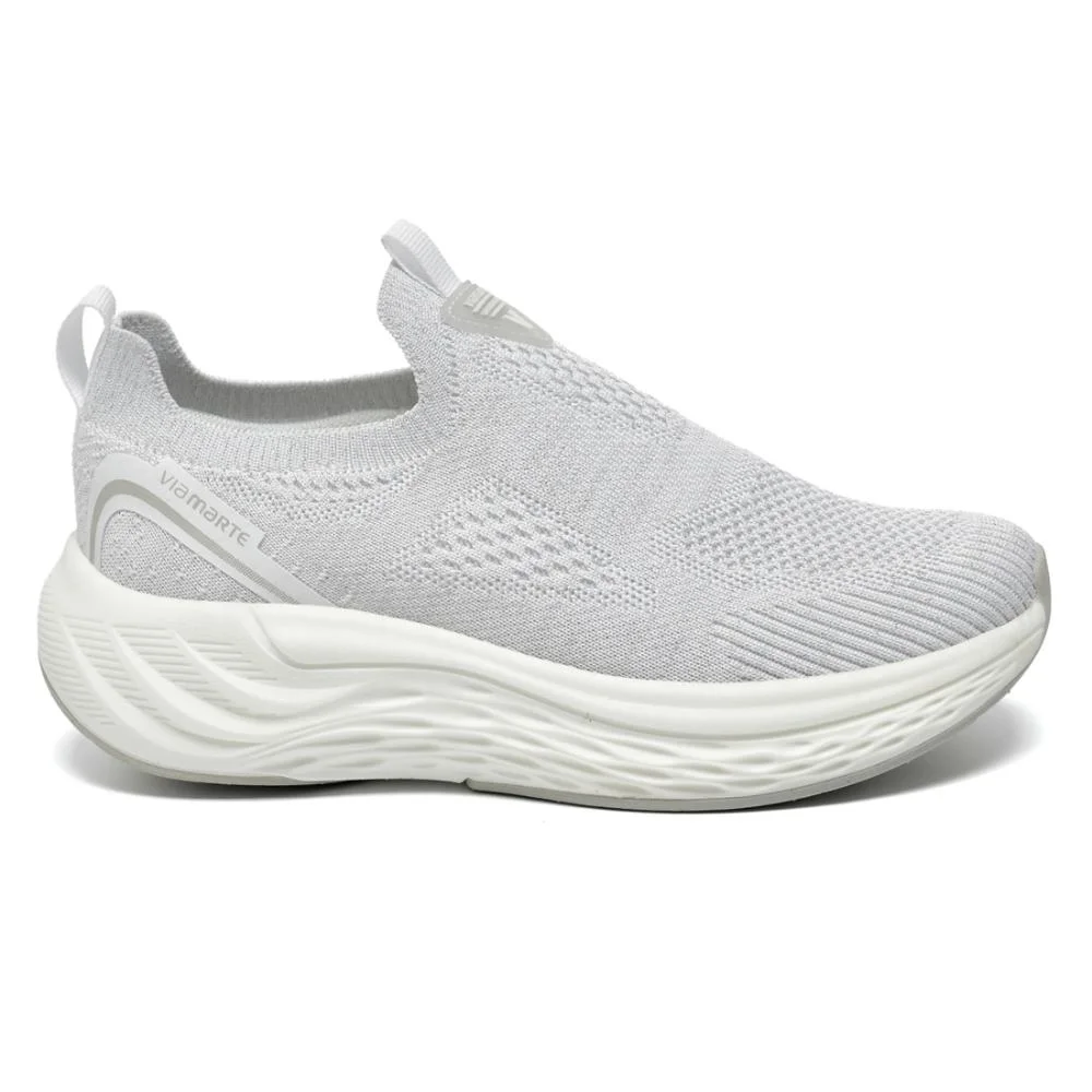 Tênis Feminino Via Marte Casual Slip On Confortável Branco 2