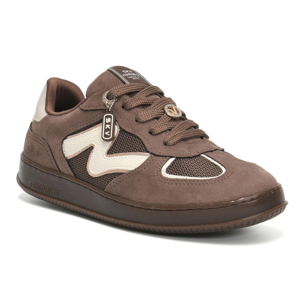 Tênis Via Marte Feminino Casual Urbano Conforto Marrom 3