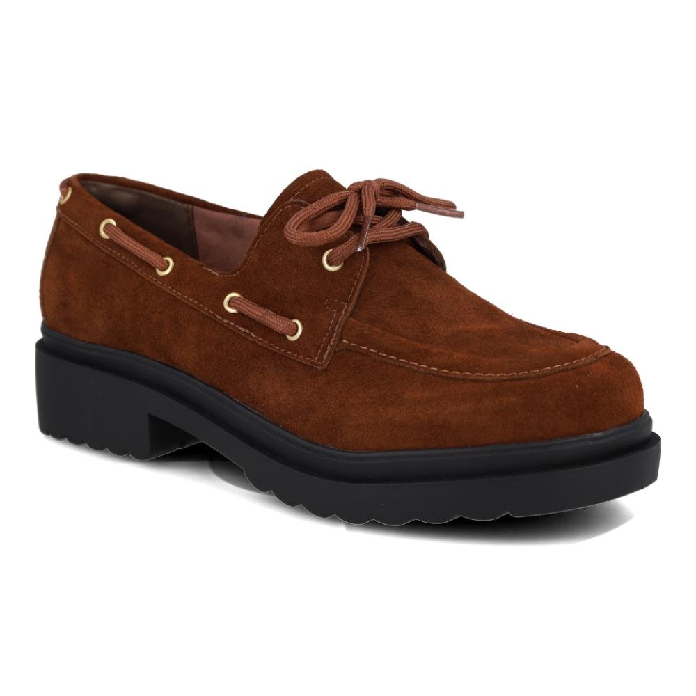 Sapato Via Marte Feminino Mocassim Casual Conforto Marrom 4