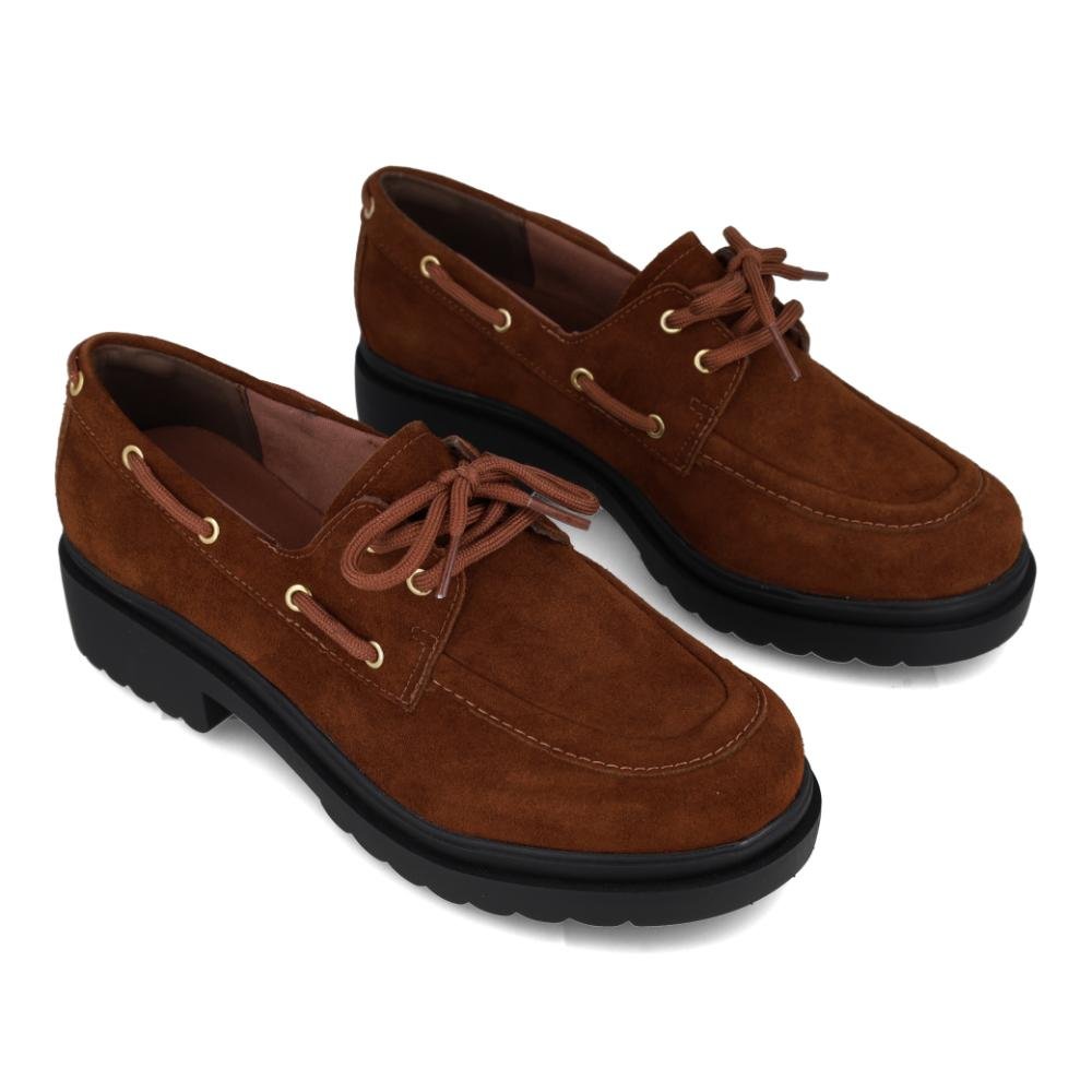 Sapato Via Marte Feminino Mocassim Casual Conforto Marrom 6