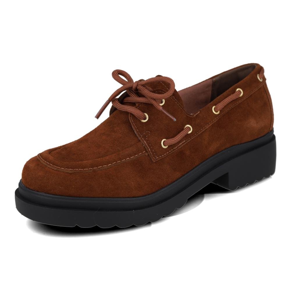 Sapato Via Marte Feminino Mocassim Casual Conforto Marrom 7