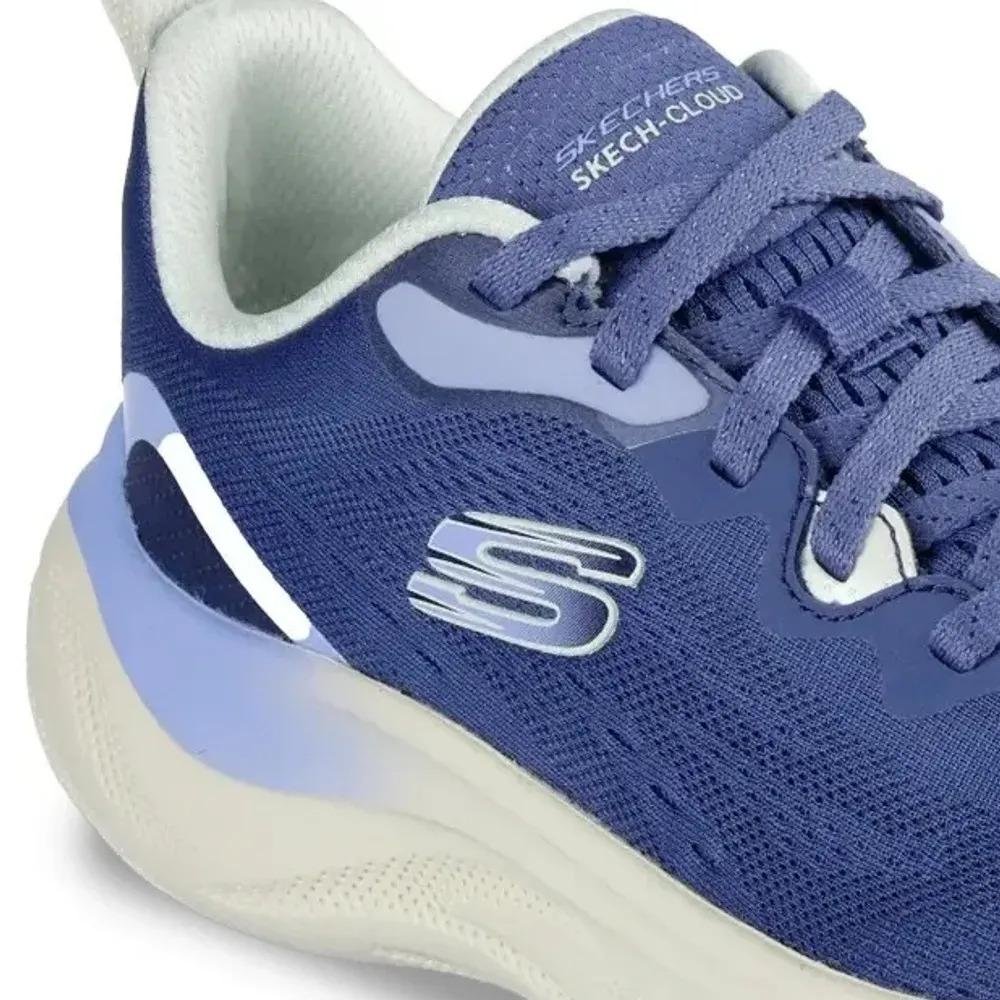 Tênis Skechers Skech Cloud Corrida Caminhada Azul 5
