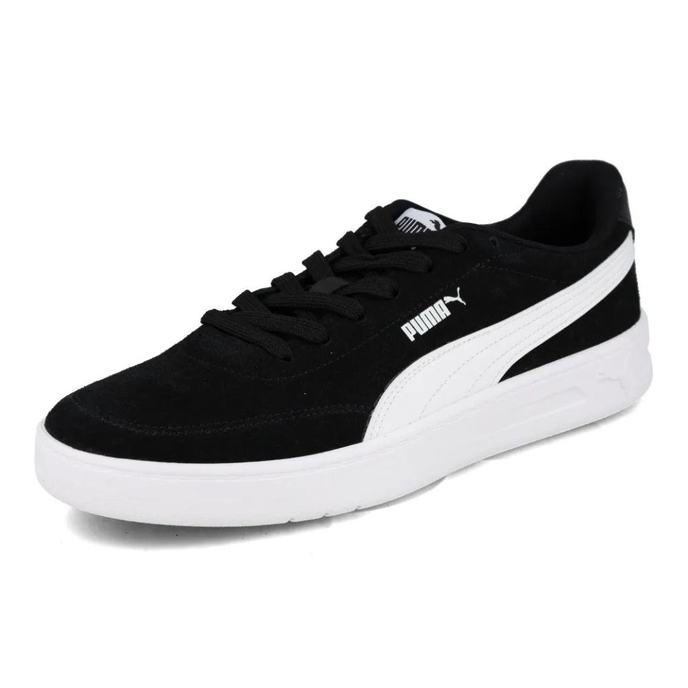 Tenis Puma Court Classic Clean BDP Unissex Casual Macio Preto 5