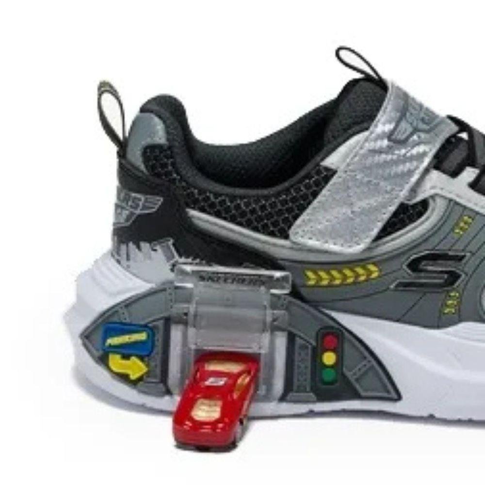Skechers Tênis Infantil Menino Conforto Cinza 4
