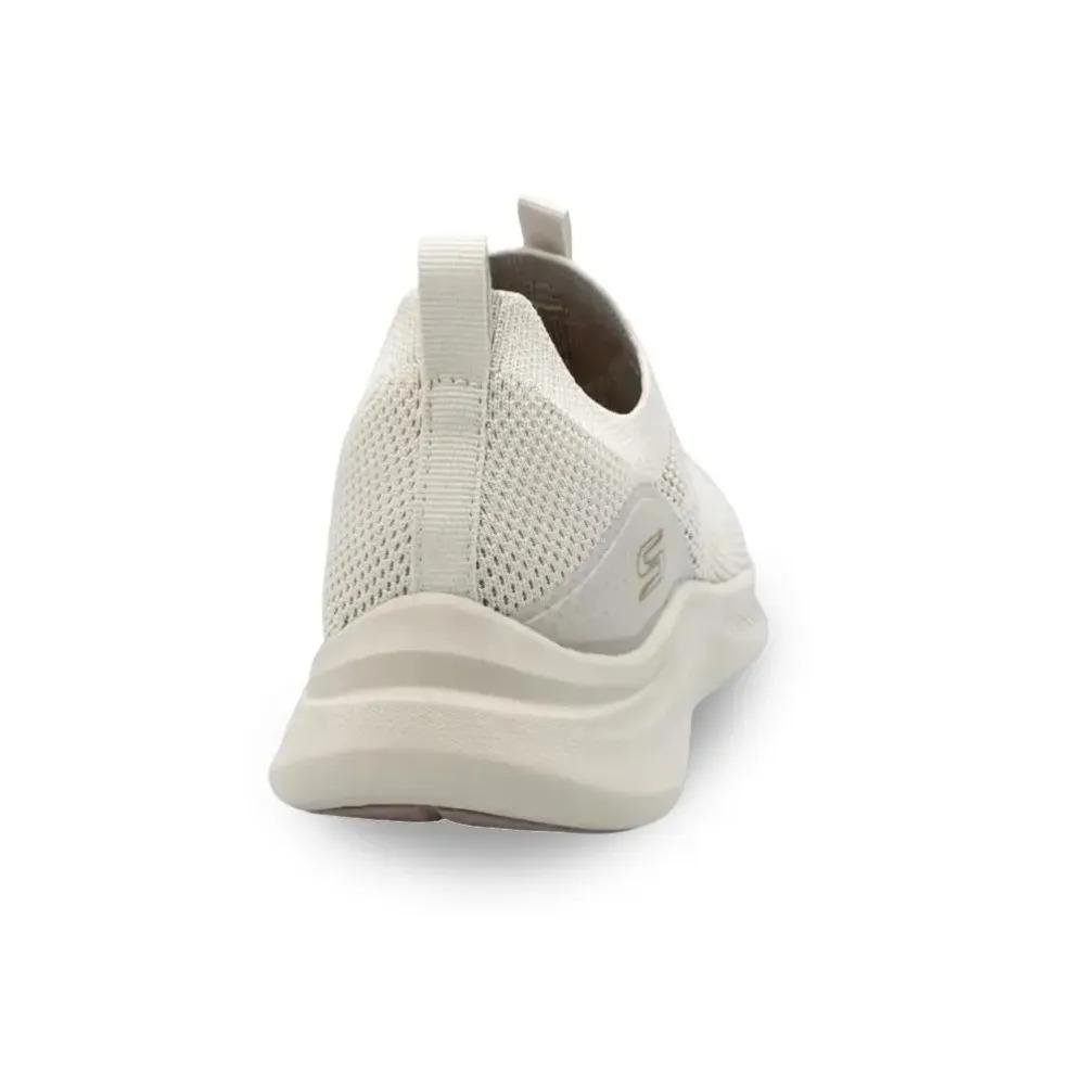 Skechers Bobs Moda Flex Tênis Feminino Memory Foam Branco 3