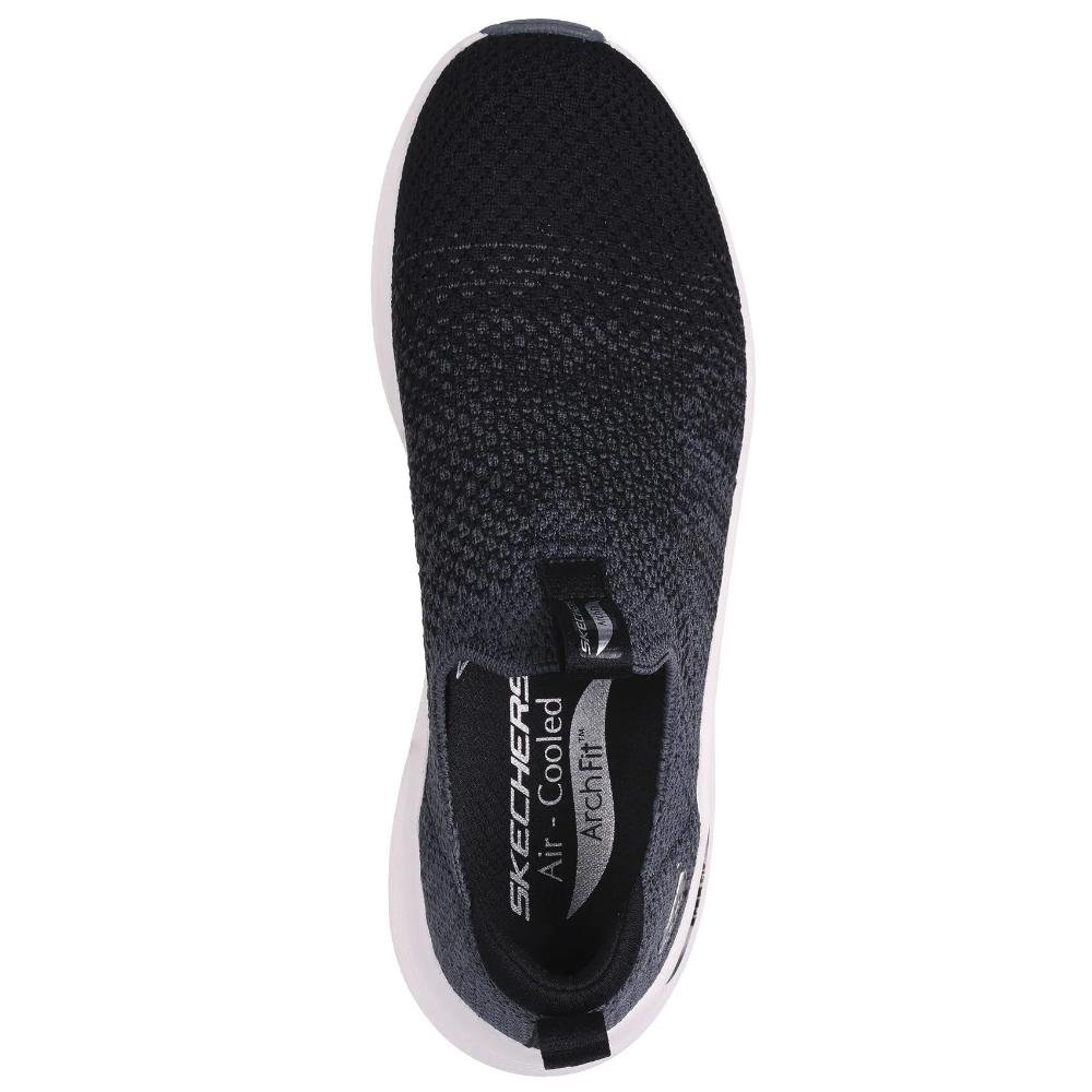 Skechers Arch Fit 2.0 Tênis Feminino Suporte Preto 4