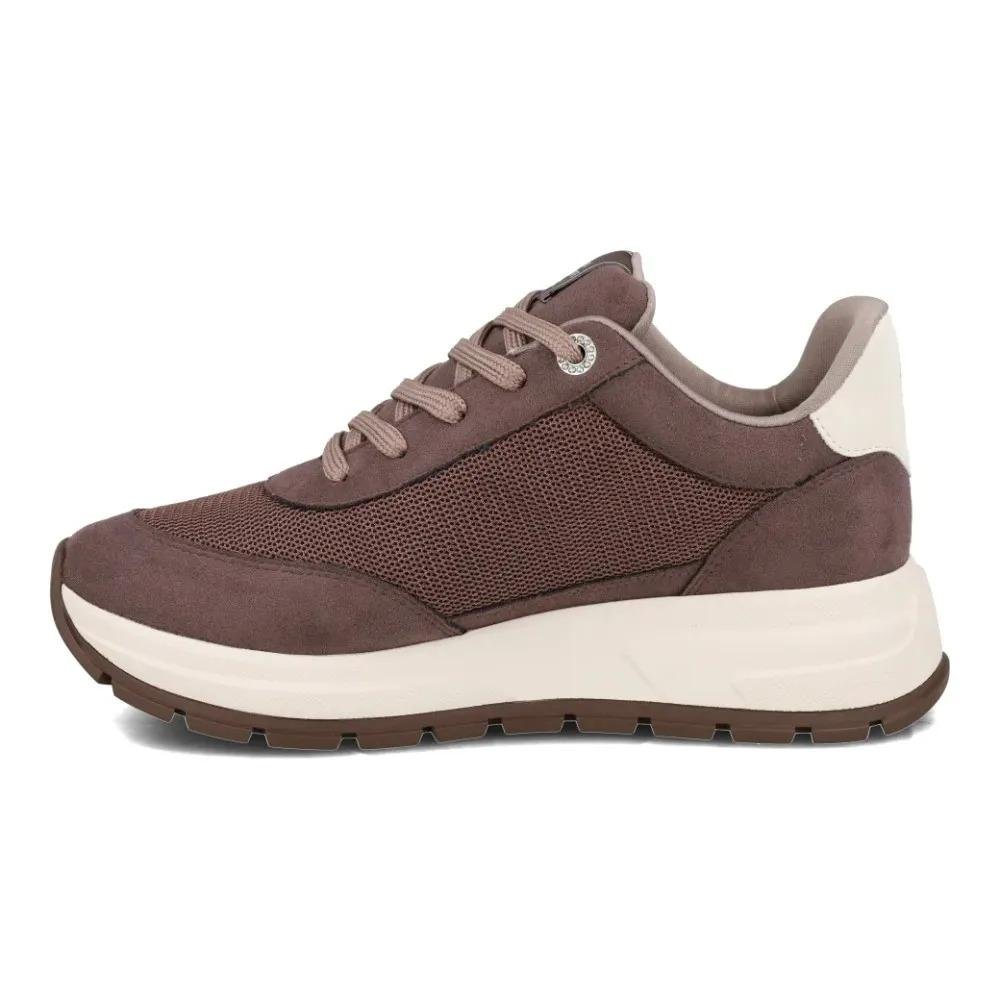 Tênis Casual Feminino Via Marte Confortável Urbano Sintético Marrom 2