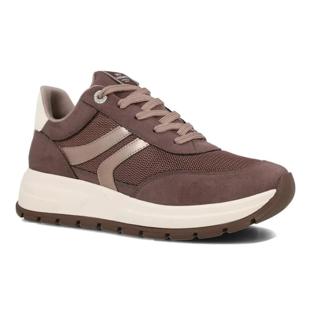 Tênis Casual Feminino Via Marte Confortável Urbano Sintético Marrom 3