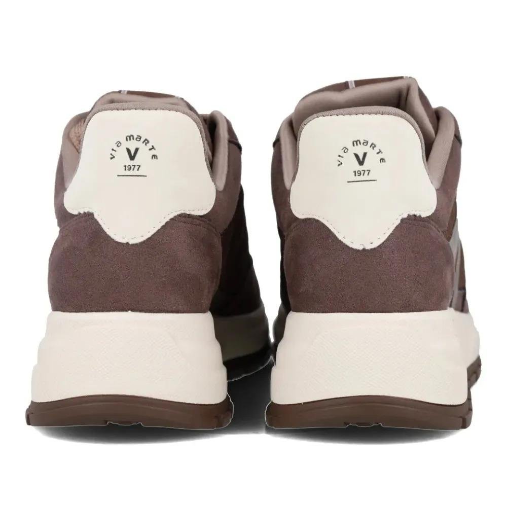 Tênis Casual Feminino Via Marte Confortável Urbano Sintético Marrom 6
