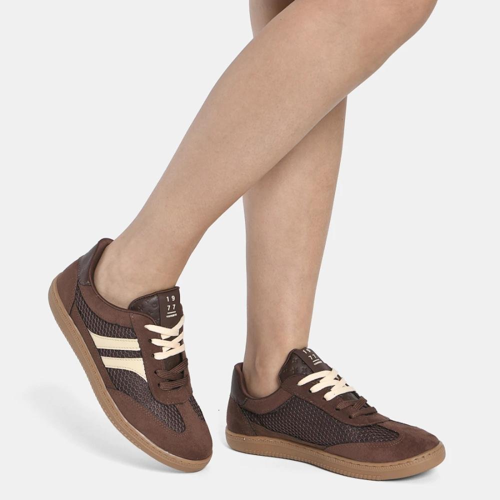Tênis Casual Feminino Via Marte Confortável Urbano Sintético